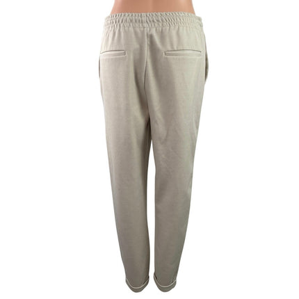 Zara Women's Gray High Waisted Drawstring Tapered Trousers Sweat Pants Size M
