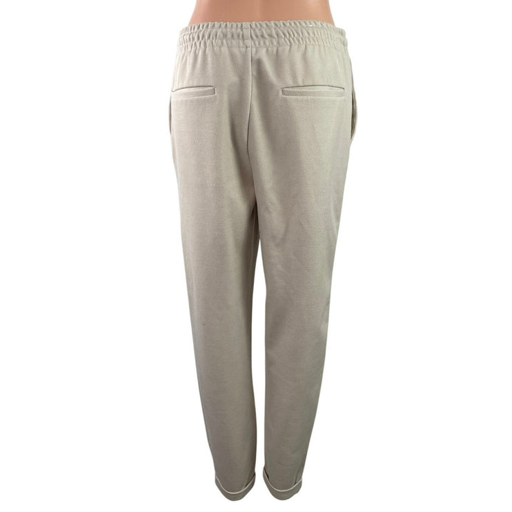 Zara Women's Gray High Waisted Drawstring Tapered Trousers Sweat Pants Size M