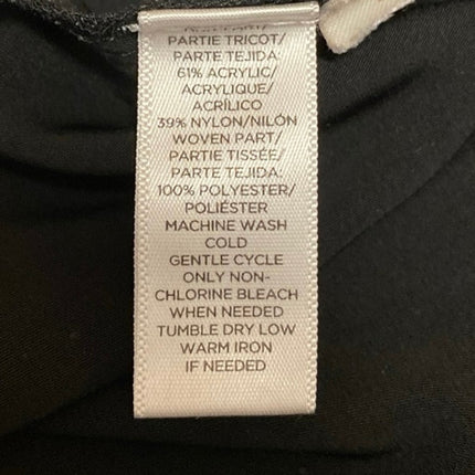 Ann Taylor Loft Black Speckled 3/4 Sleeve Knee Length Shift Sweater Dress Size S