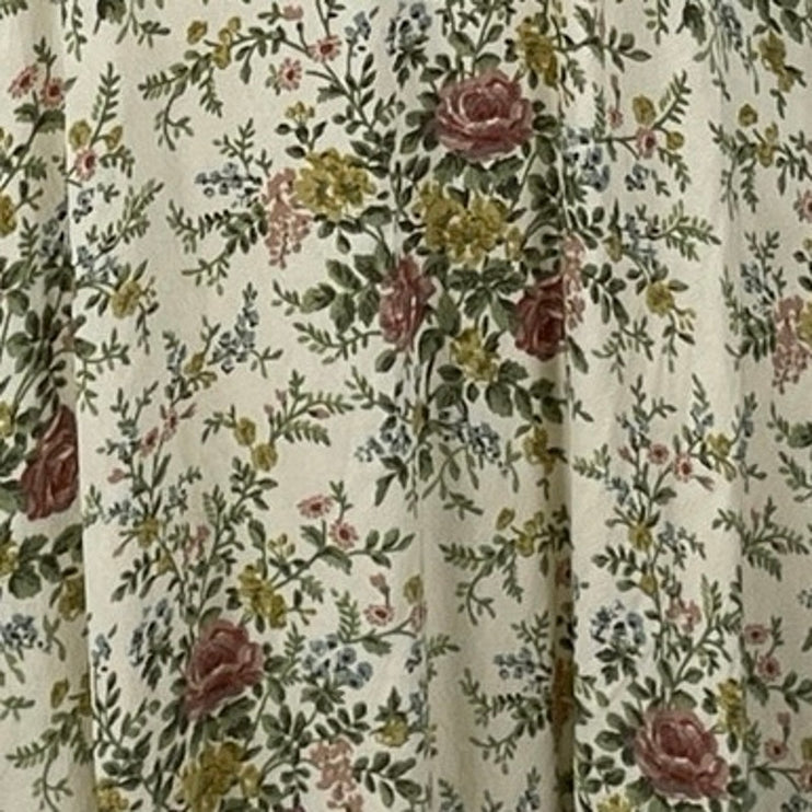Zara Beige Floral Short Sleeve Belted Collared Shirt A Line Maxi Dress Size S