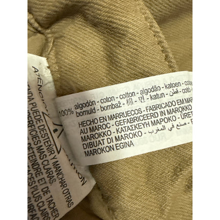 NEW Zara Women's Brown Beige Straight Wide Leg High Waist Cargo Trousers Pants M