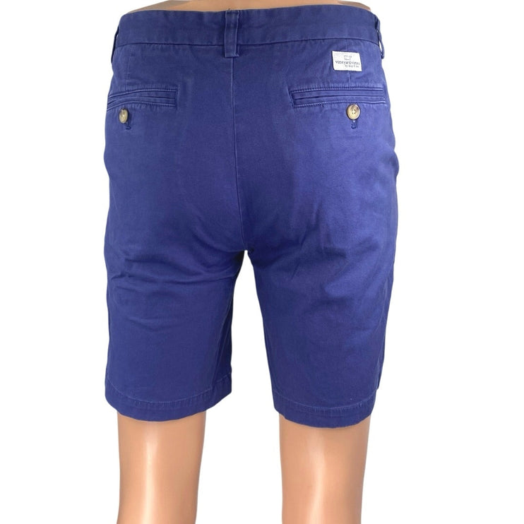 Vineyard Vines Breaker Men's Purple Golf Bermuda Chino Khaki Shorts Size 30