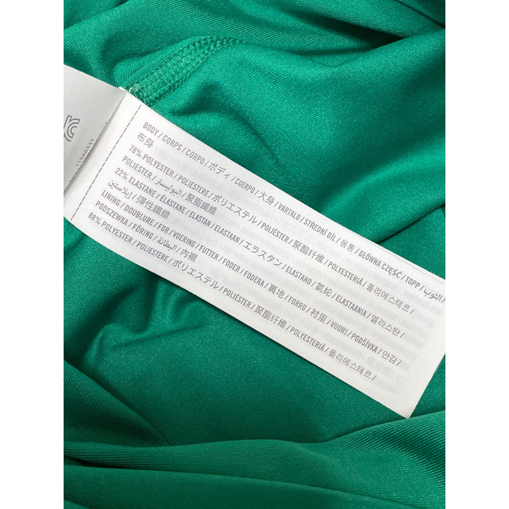 YPB Sculpt Lux Green Sleeveless Boat Neck Mini A-line Fit & Flare Tank Dress L