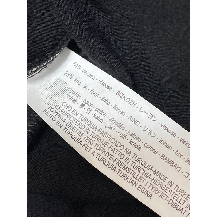 Zara Women's Black Sleeveless Smocked Empire Cami A Line Tank Midi Dress Size M