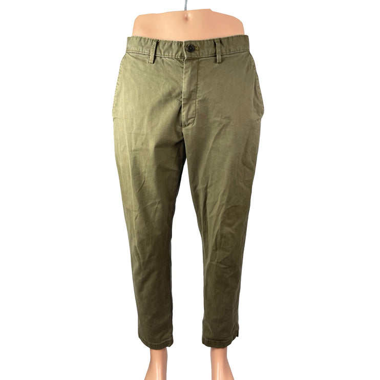 Banana Republic Mens Green Athletic Fit Tapered Trousers Denim Jeans Pants 32x30