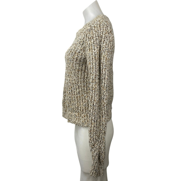 Banana Republic Women's Beige Wool Cashmere Knit Long Sleeve Sweater Top Size S