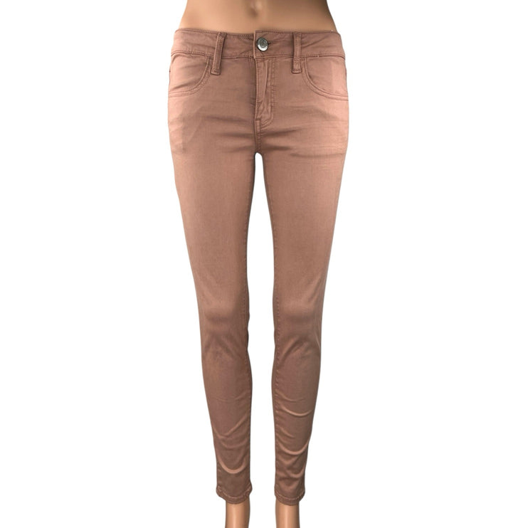 American Eagle Outfitters Pink Skinny Low Rise Super Stretch Jegging Pants Sz 2