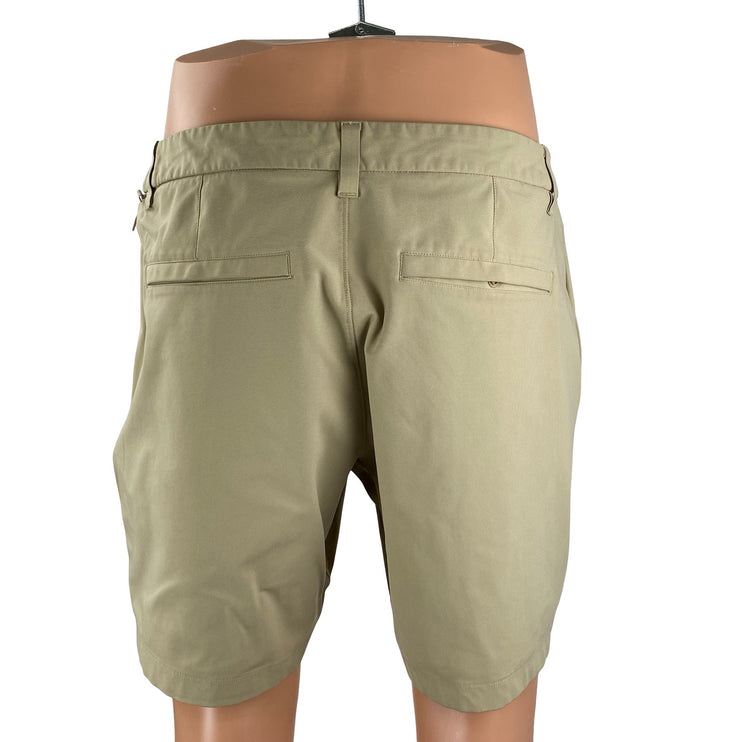 Lululemon Men's Beige High Rise Casual Lounge Hike Golf Chino Bermuda Shorts 34