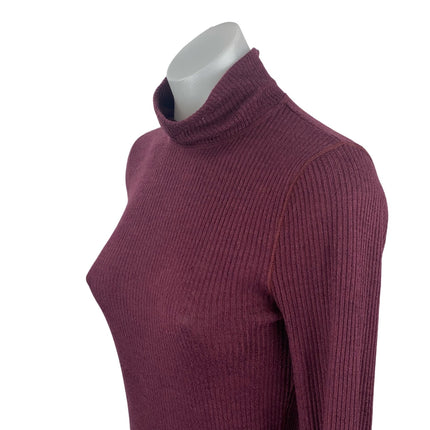 Abercrombie & Fitch Women's Red Turtleneck Long Sleeve Knit Sweater Top Size S