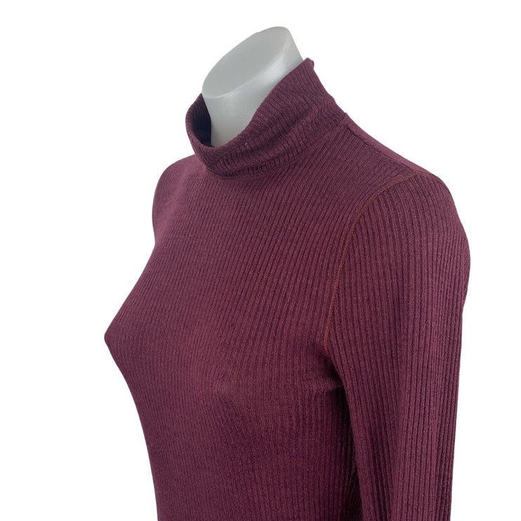 Abercrombie & Fitch Women's Red Turtleneck Long Sleeve Knit Sweater Top Size S