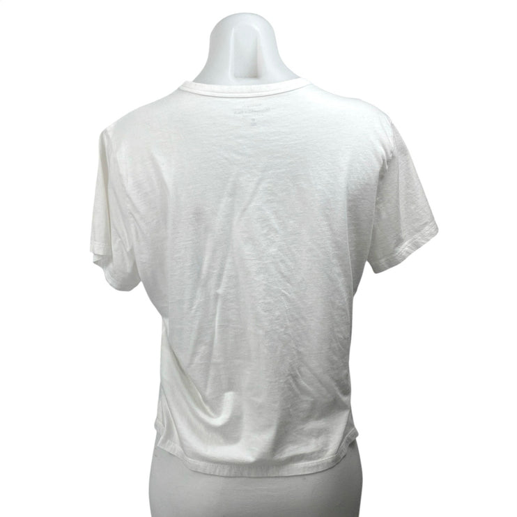 Abercrombie & Fitch Womens White Tomato Short Sleeve Sketching Tee T Shirt Top M