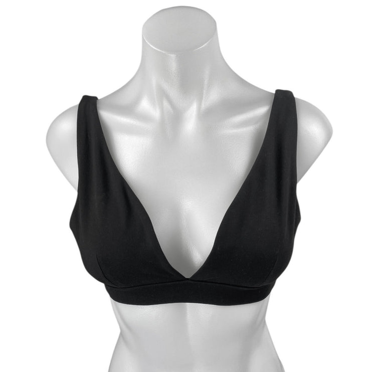 WeWoreWhat Women's Black Sleeveless Cami Camisole V-neck Crop Tank Top Size M