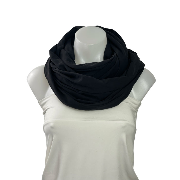 NWT Lululemon Vinyasa Women's Black Sweat Wicking Shawl Wrap Neck Scarf Size OS