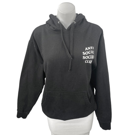 Anti Social Social Club Kkoch Black Logo Floral Graphic Hoodie Sweatshirt Top M