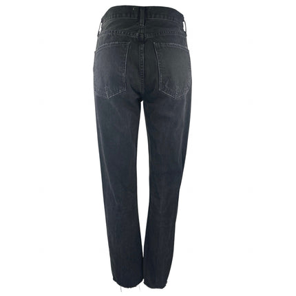 Agolde Women's Straight Leg High Waist Distressed Frayed Denim Jeans Pants Sz 26