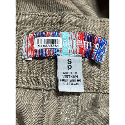 Urban Outfitters Green High Rise Elastic Waist Cargo Wide Leg Trouser Pants Sz M