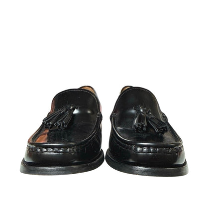 Cole Haan Lana Lux Women's Black Leather Almond Toe Tassel Flat Loafer Shoes 8.5