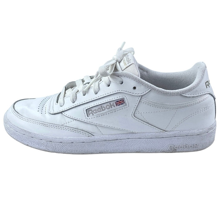 Reebok Club C 85 Women's White Lace Up Low Top Athletic Sneakers Shoes Size 8.5