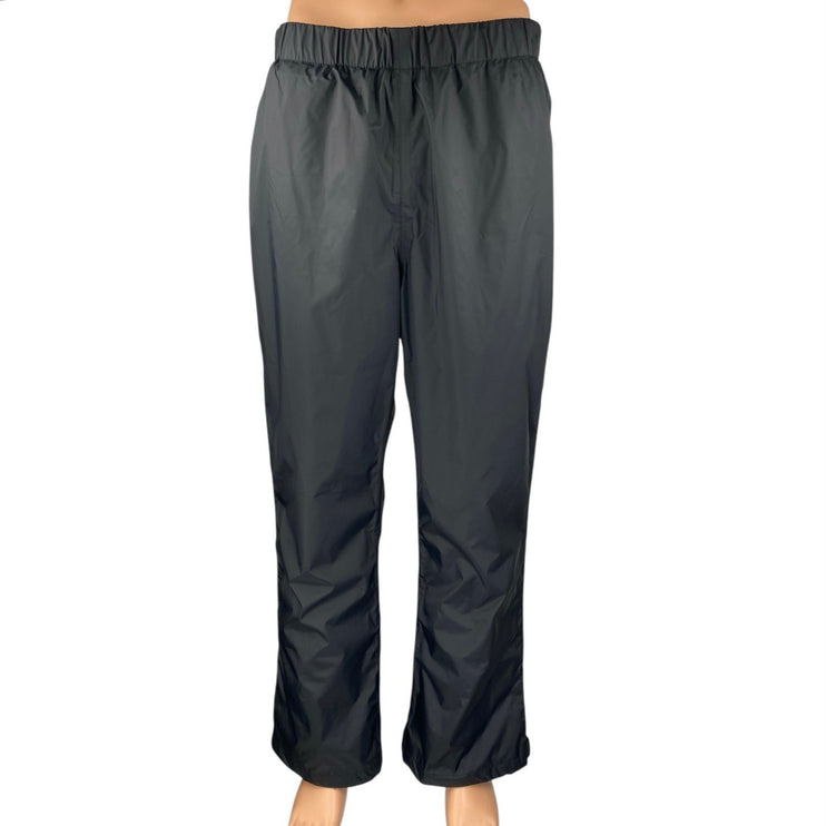 Columbia Men's Black Elastic Waist Straight Windbreaker Trousers Sweatpants L