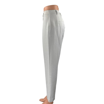 White House Black Market Gray High Rise Straight Trousers Dress Pants Size S