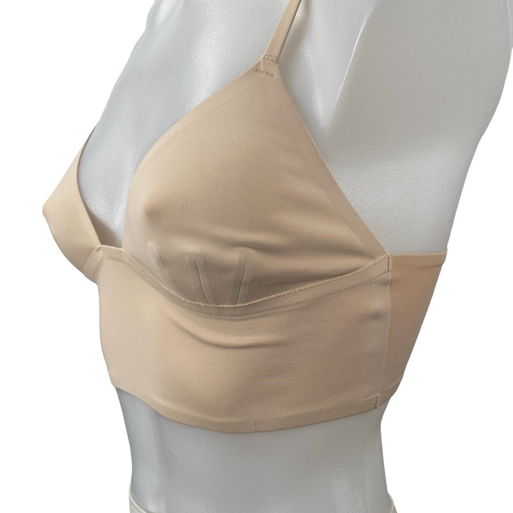Free People Intimately Cream Nude Adjustable Longline Neo Bralette Bra Size XS