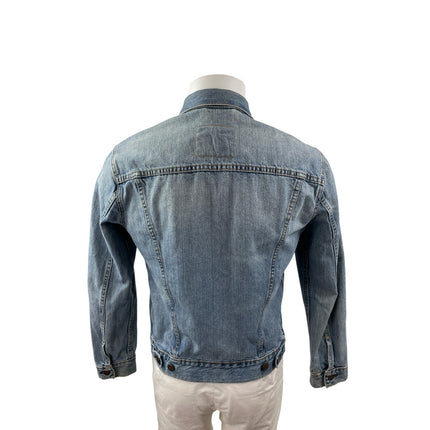 Levi's Mens Blue Long Sleeve Button Down Pocket Trucker Denim Jean Jacket Size M