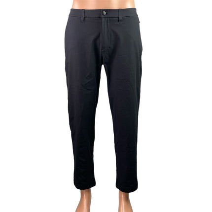 Lululemon Men's Black Straight Leg Ankle Chino Khaki Trousers Pants Size M