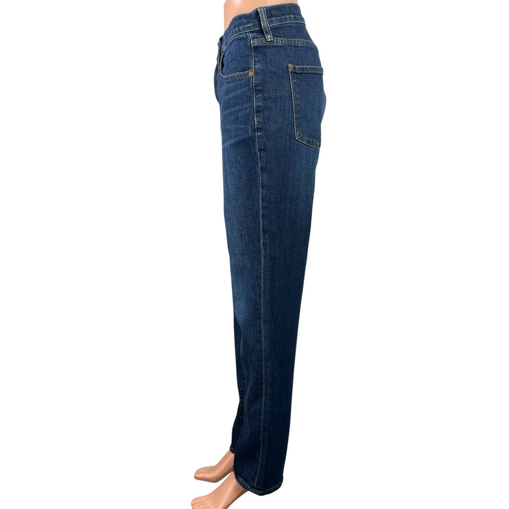 Madewell Women's Blue Dark Wash High Waisted Casual Straight Denim Jeans Size 30