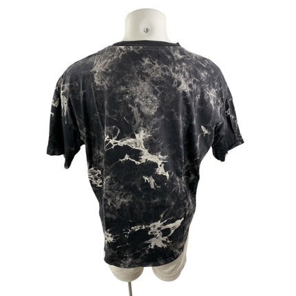 Russell Park Men's Black White Tie Dye Short Sleeve Crewneck T Shirt Tee Top 2XL