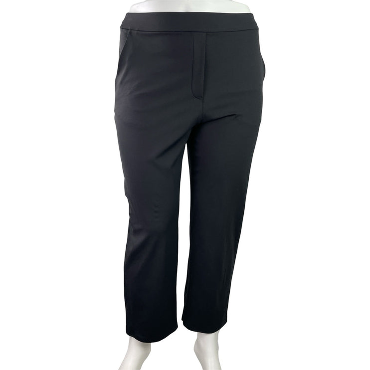 Lululemon Women's Black High Rise Casual Slim Tapered Leg Trouser Dress Pants XL