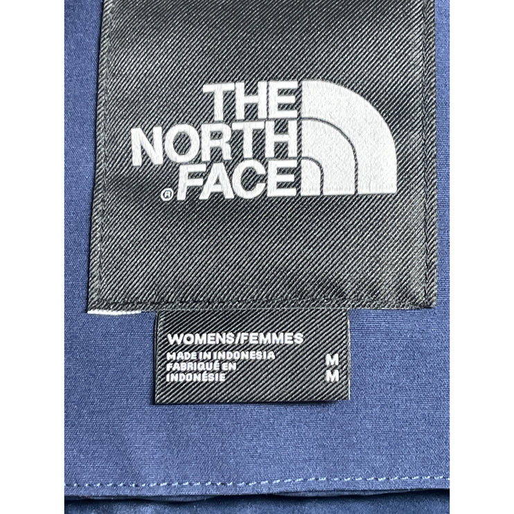 The North Face New Outer Boroughs Blue Faux Fur Hooded Parka Coat Jacket Size M