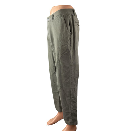 Lululemon ABC Men's Gray Mid Rise VersaTwill Classic Straight Trousers Pants 33