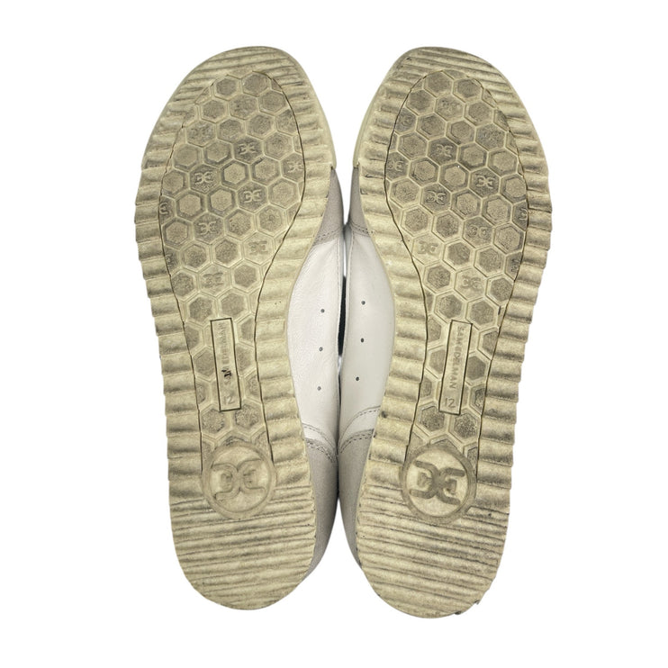 Sam Edelman Ivey Women's Gray White Lace Up Round Toe Athletic Sneakers Shoes 12