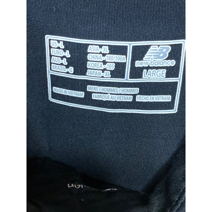 New Balance Men's Black High Neck Long Sleeve Sports Athletic Activewear Top L
