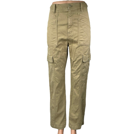 Madewell Women's Olive Green 90s Straight High Waisted Cargo Pants Size 27