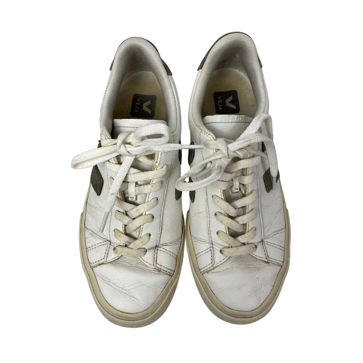 VEJA Campo Women's White Leather Round Toe Lace Up Low Top Sneakers Shoes Sz 8.5