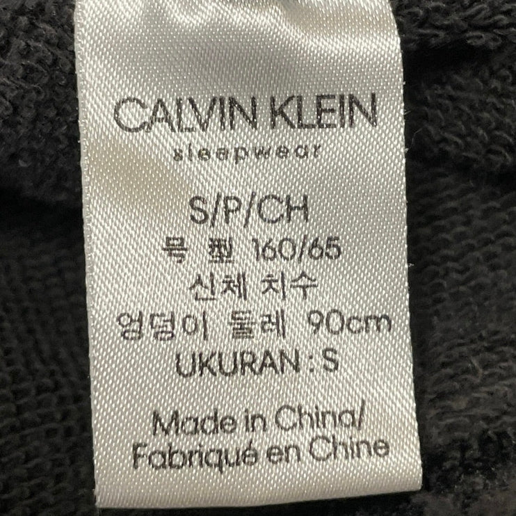 Calvin Klein Women's Black Monogram Lounge Sleepwear Trouser Jogger Pants Size S