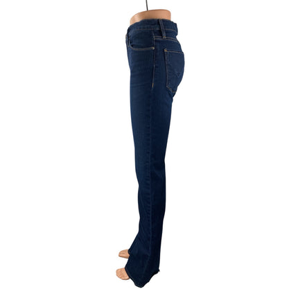 Hudson Women's Dark Blue Wash Mid Rise Skinny Bootcut Flare Denim Jeans Pants 28