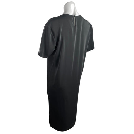 Adidas 3 Stripes Women's Black Short Sleeve Crew Neck Midi Shift Dress Size S