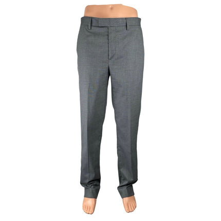 Banana Republic Mens Gray Tailored Fit Straight Mid Rise Trousers Dress Pants 33