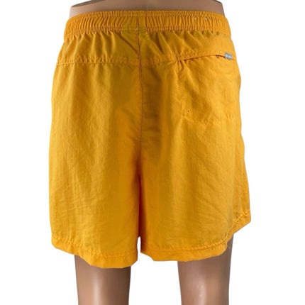 Columbia Men's Yellow Elastic Waist Pockets Windbtreaker Sweat Shorts Size XXL