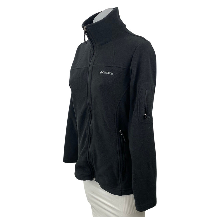 Columbia Fast Trek II Black Fleece Full Zip Activewear Athletic Coat Jacket Sz S