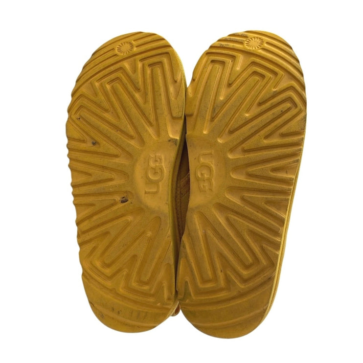 UGG Neumel II Women's Yellow Lace Up Suede Faux Shearling Chukka Boots Size 6