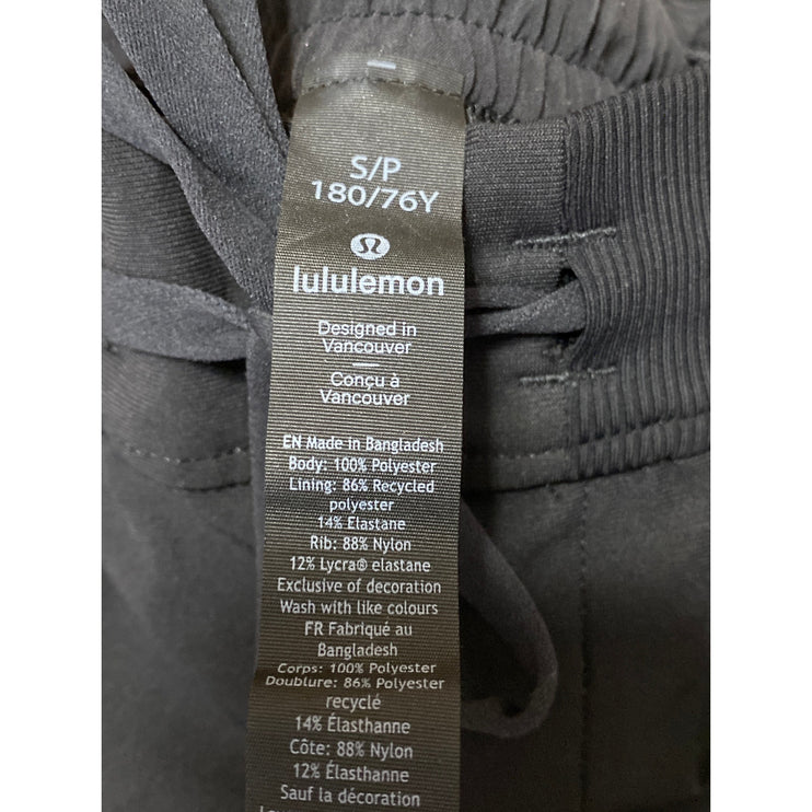 Lululemon ABC Warpstreme Mens Black Slim-Fit Pull-On Trousers Joggers Pant S/P