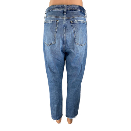 Abercrombie & Fitch High Waisted Distressed Skinny Leg Denim Jeans Pants Size 32