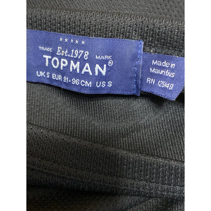 Topman Men's Black 85 Star Football Crewneck Short Sleeve T Shirt Tee Top Size S