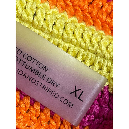 Solid & Striped Azalea Women's Multicolor Crochet Halter Top Bikini Swimwear XL