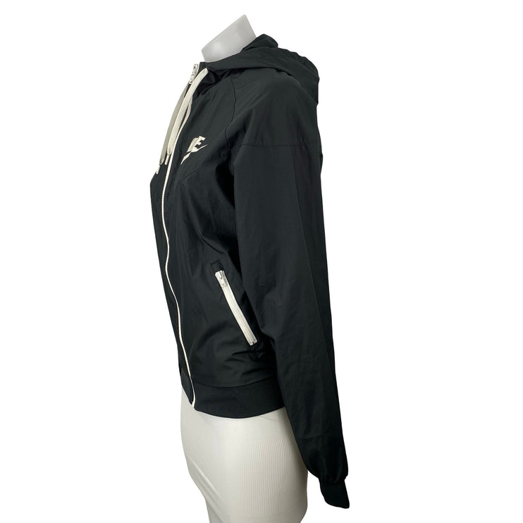 Nike Sportswear Windrunner Black Athletic Activewear Hooded Sweatshirt Jacket S