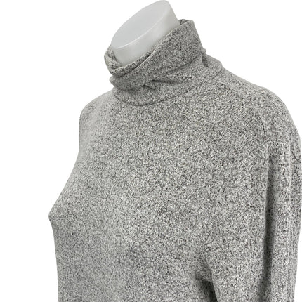 Forever 21 Women's Gray Long Sleeve Turtleneck Knit Cozy Slit Sweater Top Size S
