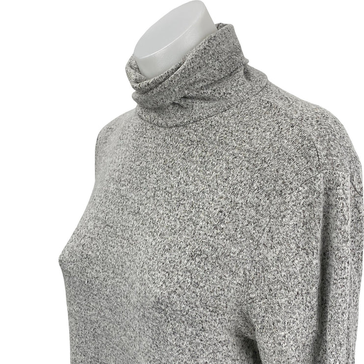 Forever 21 Women's Gray Long Sleeve Turtleneck Knit Cozy Slit Sweater Top Size S